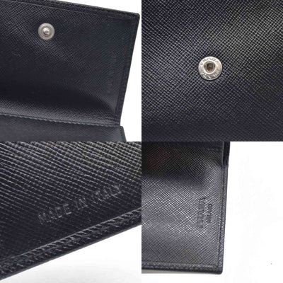 AUCTION $775 Prada  Saffiano Business Card Holder Nero Black