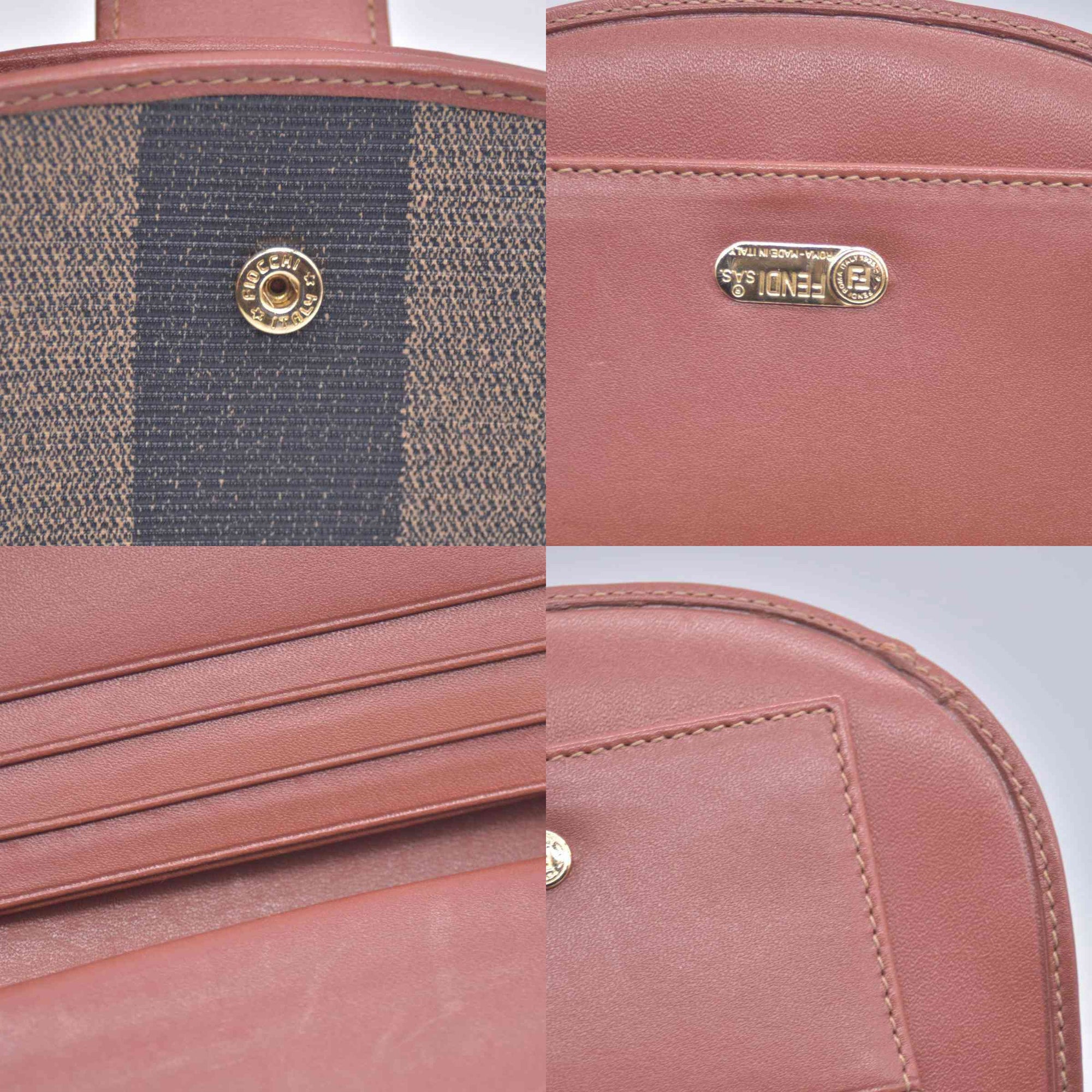$350 Fendi Vintage Pequin Wallet CONSIGNMENT