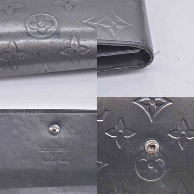 2005 Louis Vuitton Mat Monogram Porte Tresor International Grey TH0055 CONSIGNMENT 10020952