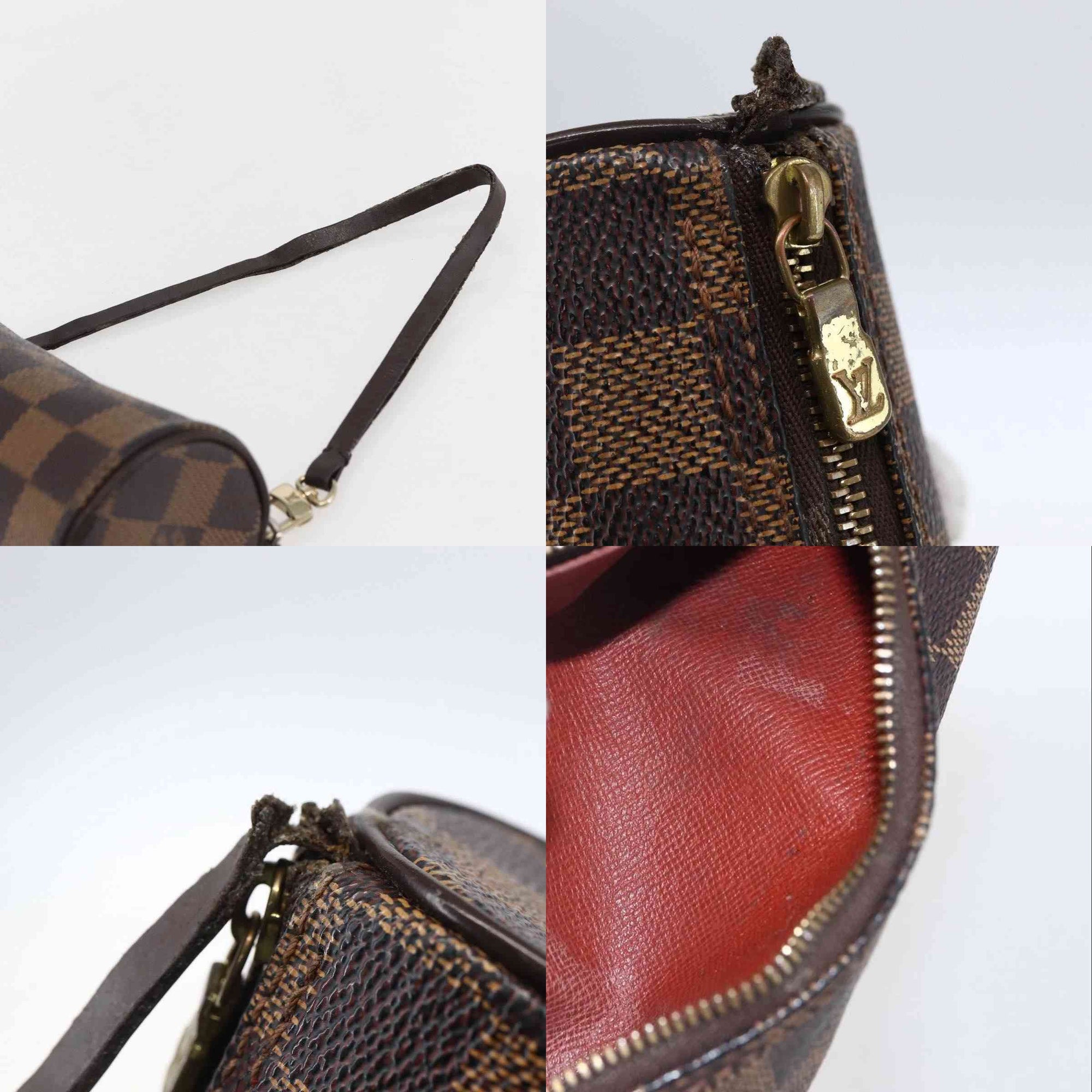 $1560 LOUIS VUITTON Damier Ebene Papillon Pochette VINTAGE