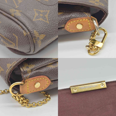 $1490 2015 Louis Vuitton  Monogram Favorite PM FL4145