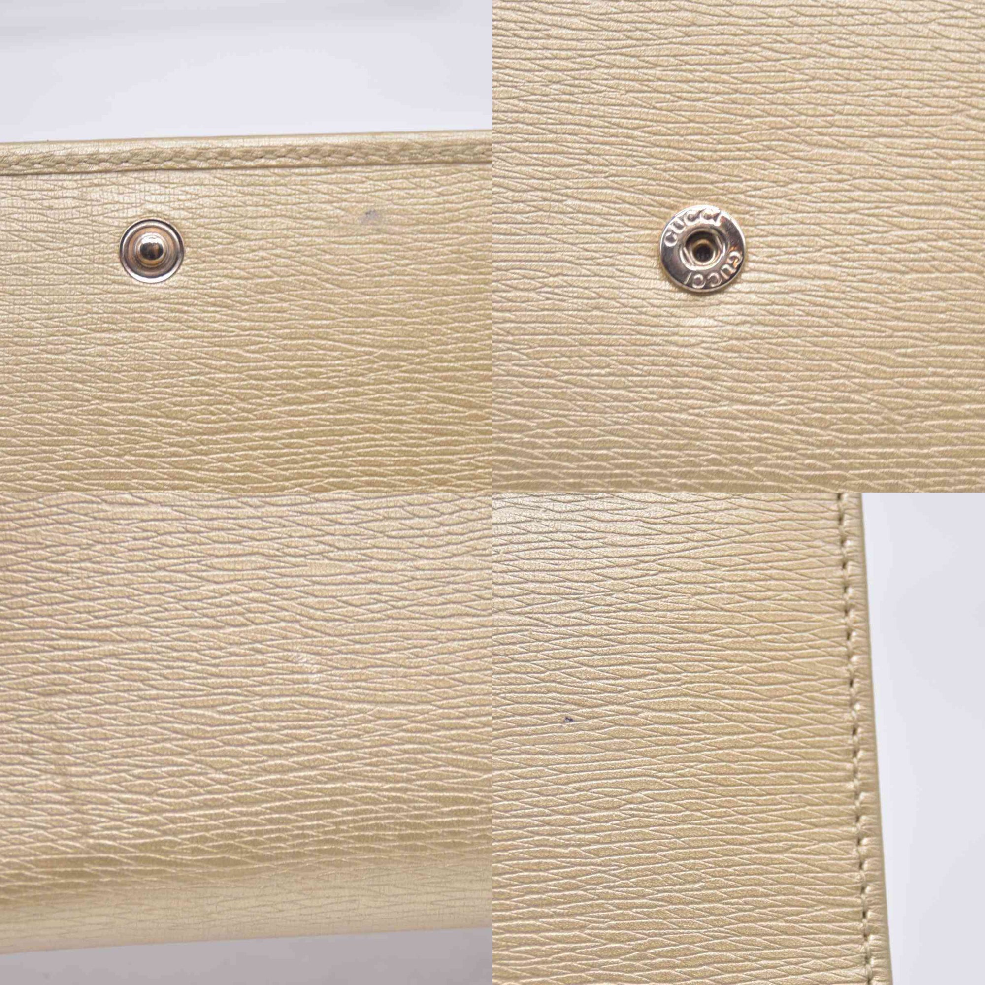 $590 Gucci  Interlocking G Logo Leather Bifold Wallet CONSIGNMENT