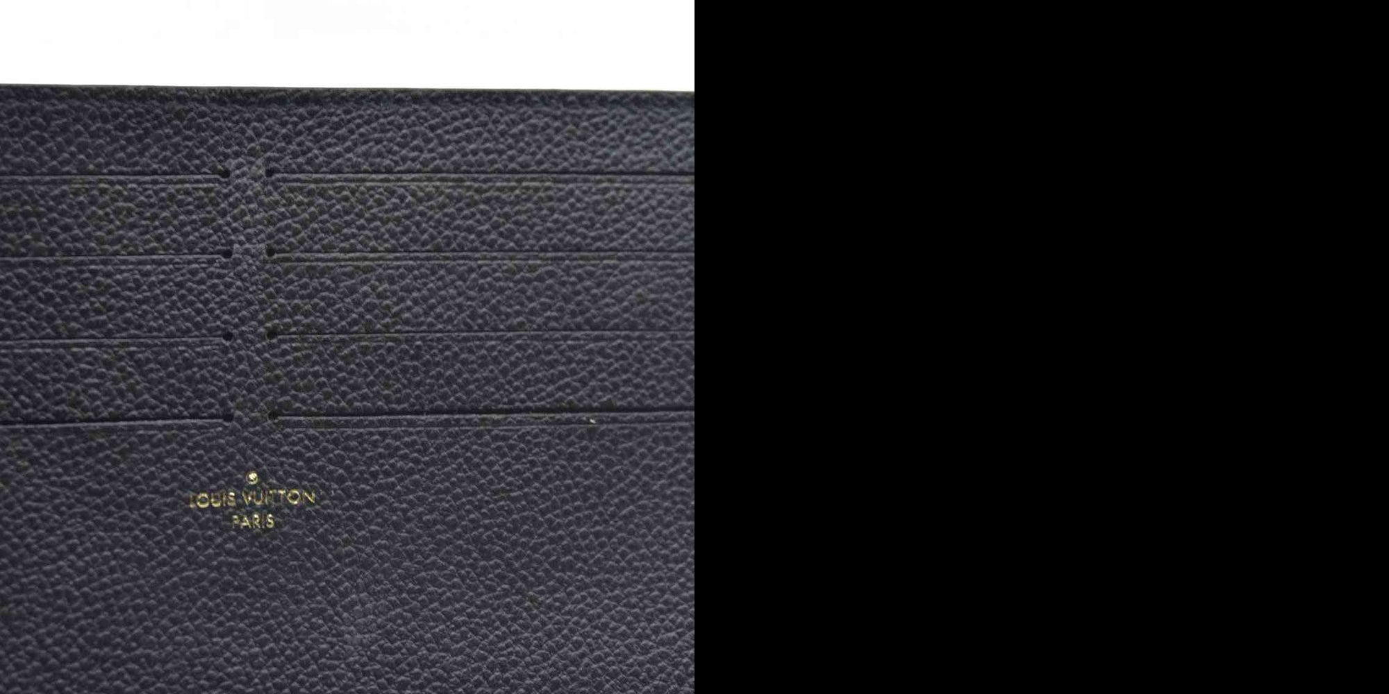 $1720  LOUIS VUITTON  Epi Pochette Felicie Black Noir Card Holder Pouch