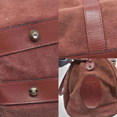 Cartier Suede Boston Bag Consignment