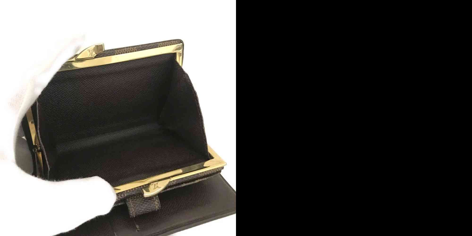 $750 2002 Louis Vuitton Damier Porte Monnaie Billets Viennois Bifold Wallet MI0062