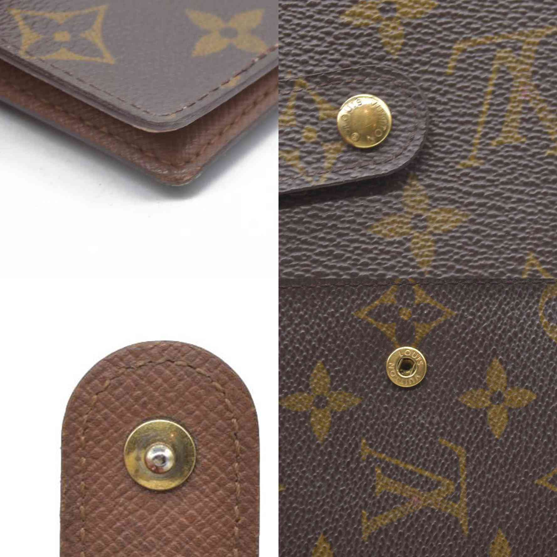 $505  Louis Vuitton Monogram Agenda PM Notebook Cover Brown CA0969