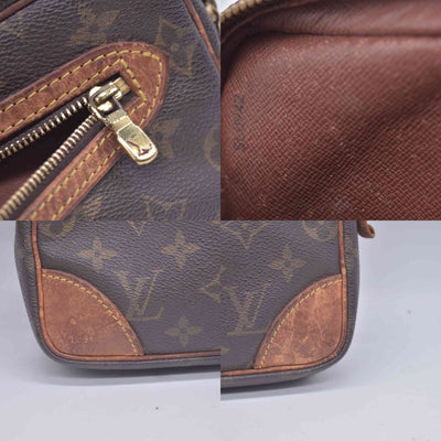 $650 1992 Louis Vuitton Monogram Pochette Marly Dragonne 26 SL0942