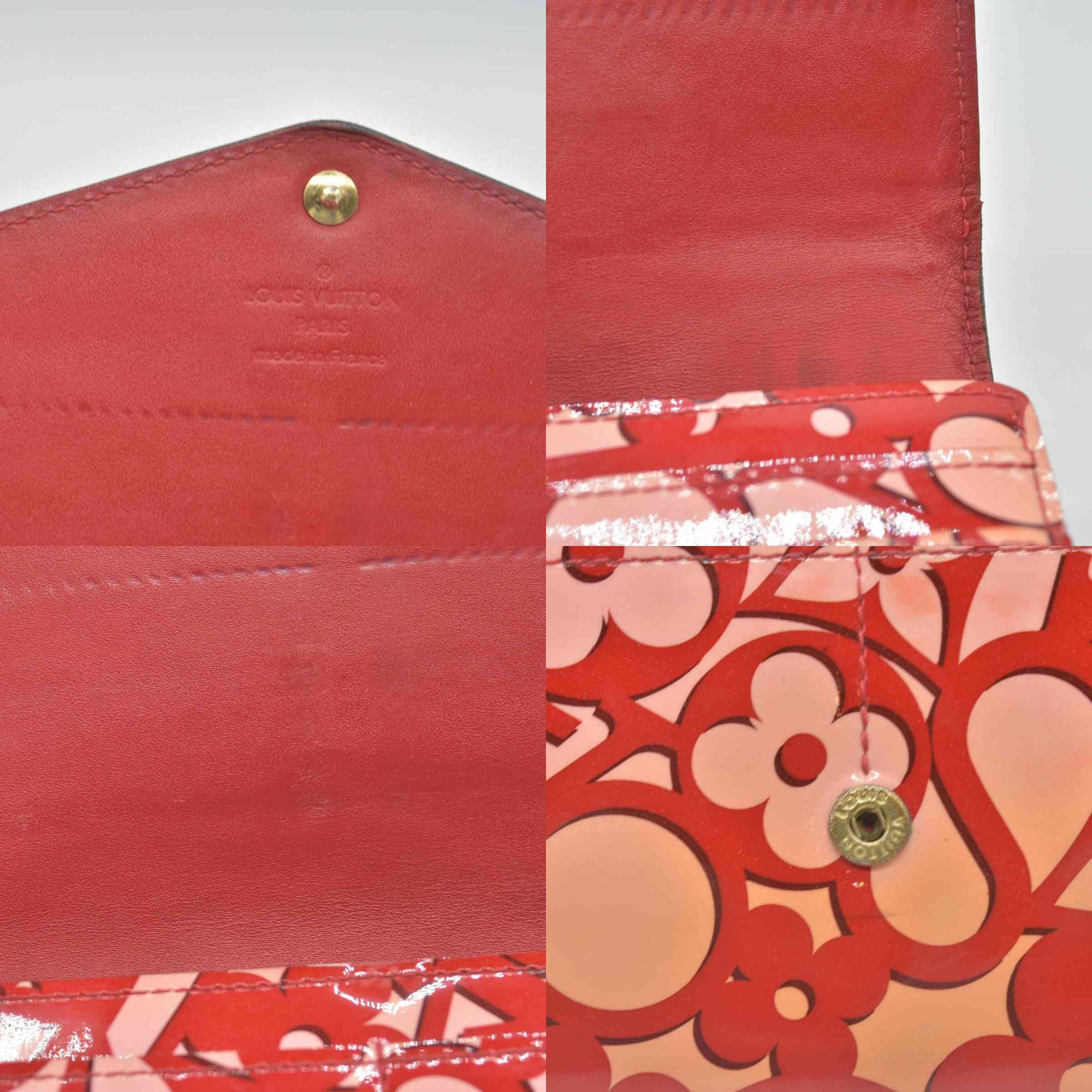 LOUIS VUITTON Vernis Sweet Monogram Sarah Wallet NM Wallet Pomme D'Amour CONSIGNMENT