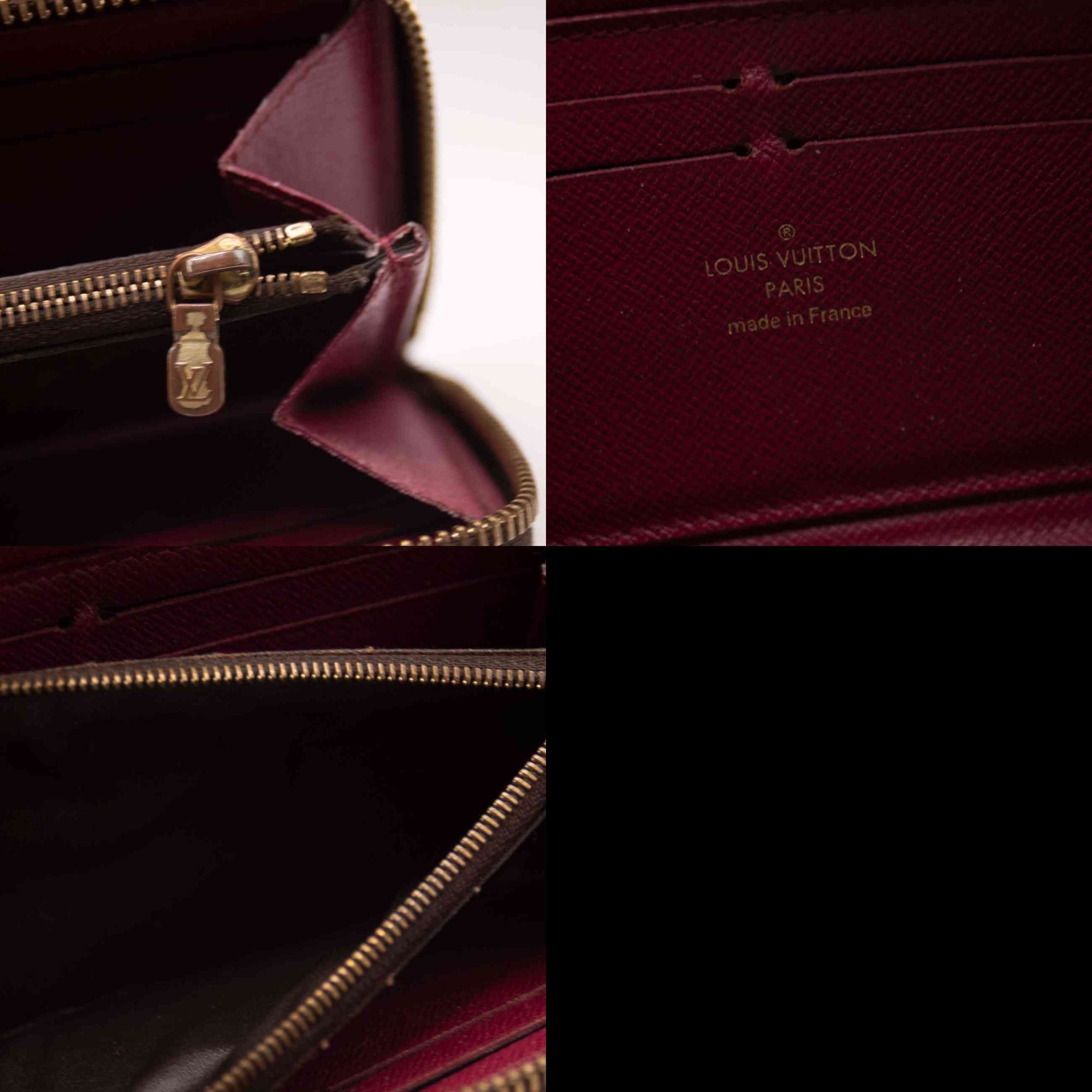 $650 2011 Louis Vuitton Monogram Portefeiulle Clemence Zip Around Long Wallet SP4111