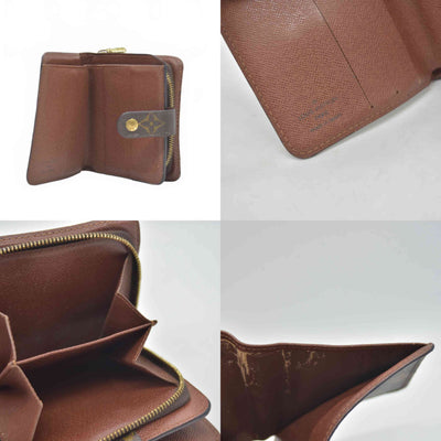 $590 2000 Louis Vuitton Monogram Compact Zippe Zipped Wallet CA0090 CONSIGNMENT