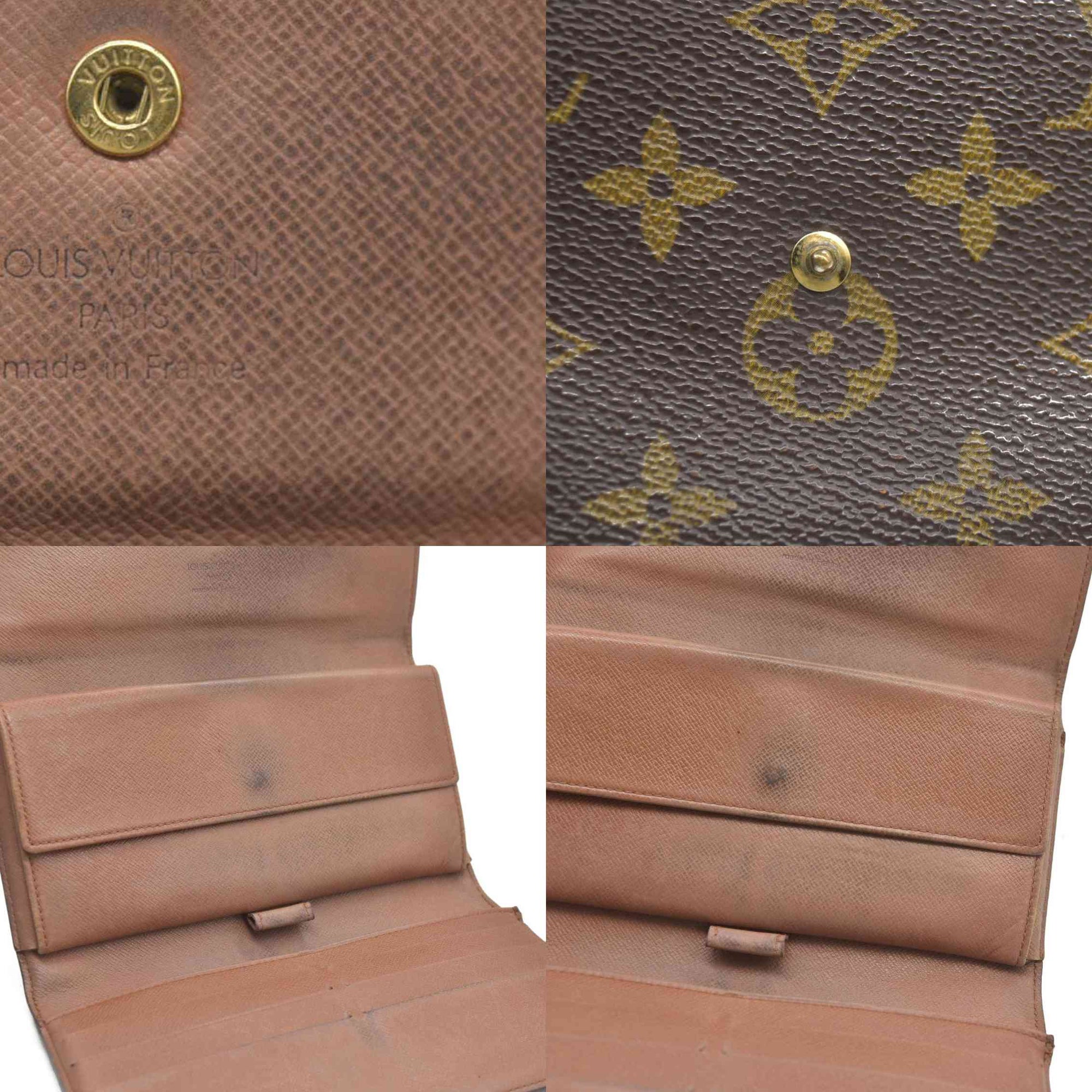 Louis Vuitton Monogram Porte Tresor International Trifold Long Wallet TH0928