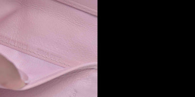 $700 CHRISTIAN DIOR Patent Cannage Lady Dior Lotus Wallet Pink CONSIGNMENT