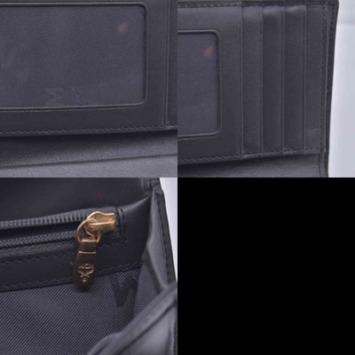$380 MCM Embossed Crocodile Leather Logo Plaque Medium Flap Wallet Grey CONSIGNMENT 10021594