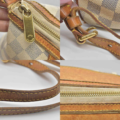 $1270 2012 Louis Vuitton Damier Azur Siracusa PM MI0142