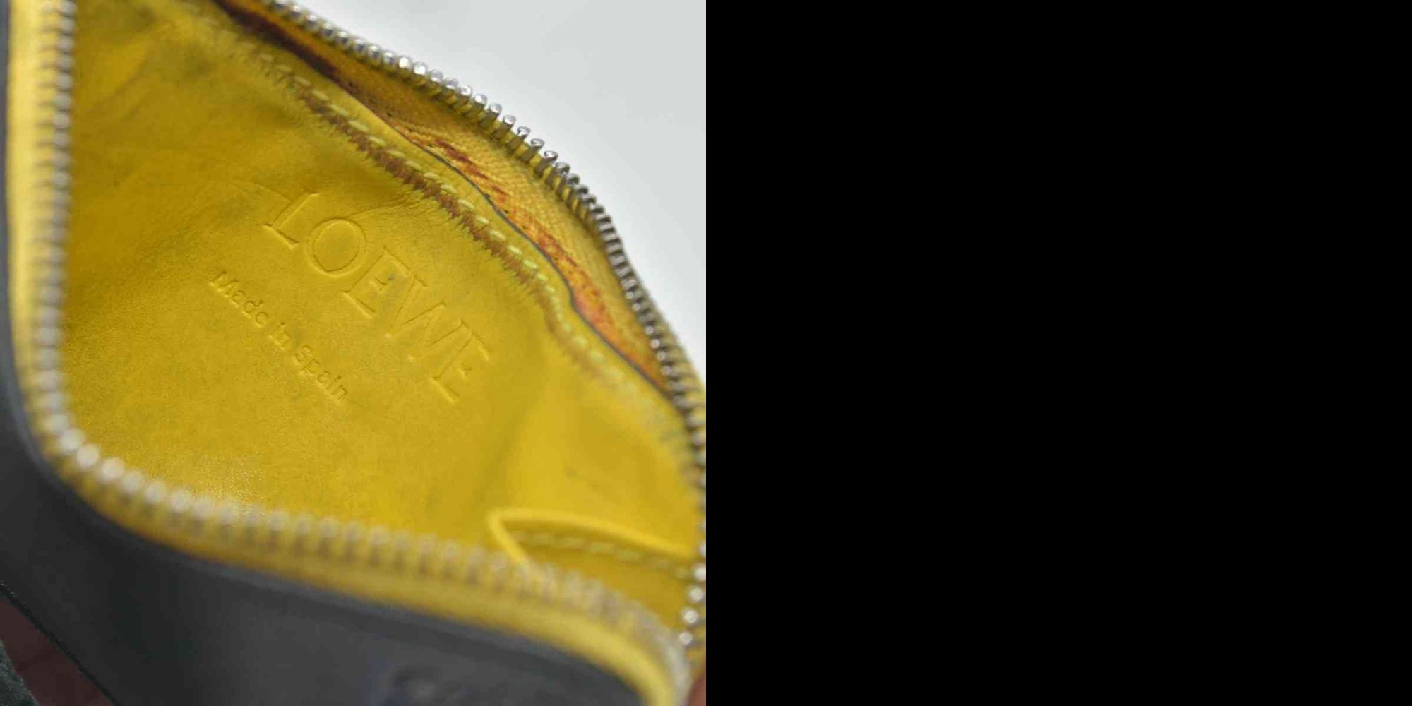 $450 Loewe DAMAGED Black Rainbow Coin Wallet CONSIGNMENT