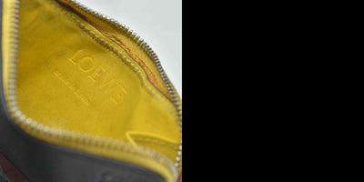 $450 Loewe DAMAGED Black Rainbow Coin Wallet CONSIGNMENT