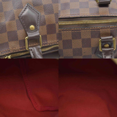$1,890 LOUIS VUITTON Damier Ebene Speedy Bandouliere 25