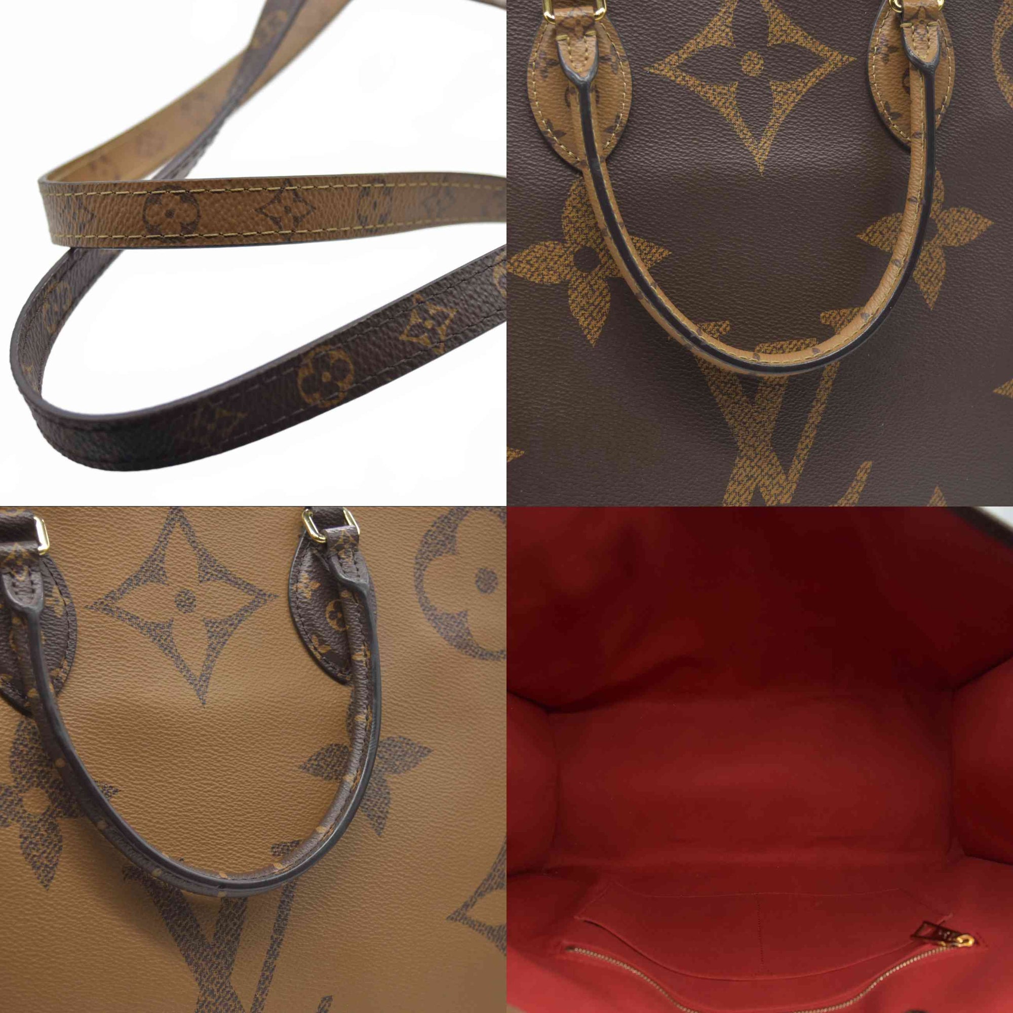$3555 2020 Louis Vuitton Reverse Monogram Giant Onthego GM FL0230