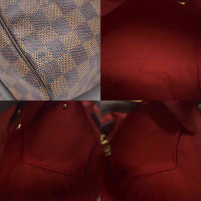 $1980 LOUIS VUITTON Damier Ebene Speedy Bandouliere 25 AA0221