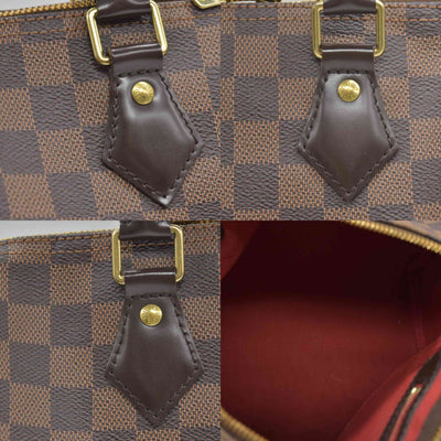 $1940 2016 Louis Vuitton Damier Ebene Speedy Bandouliere 25 SD3126