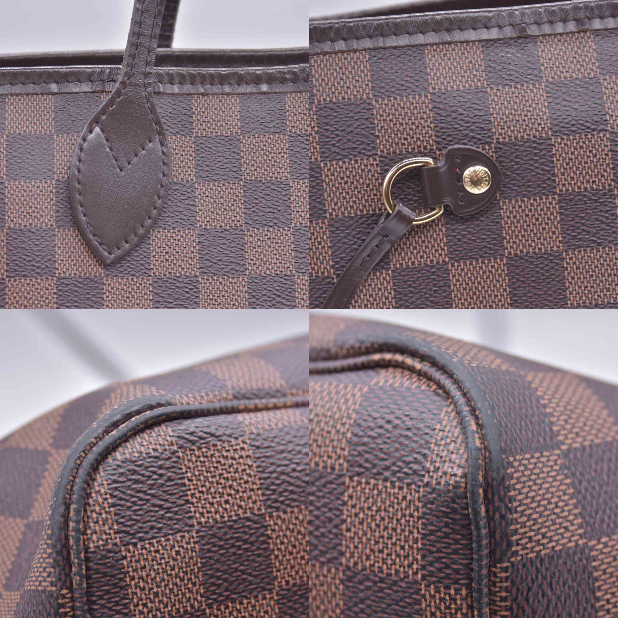 $2310 2018 Louis Vuitton Damier Ebene Neverfull GM with Pouch SD4128 10021108