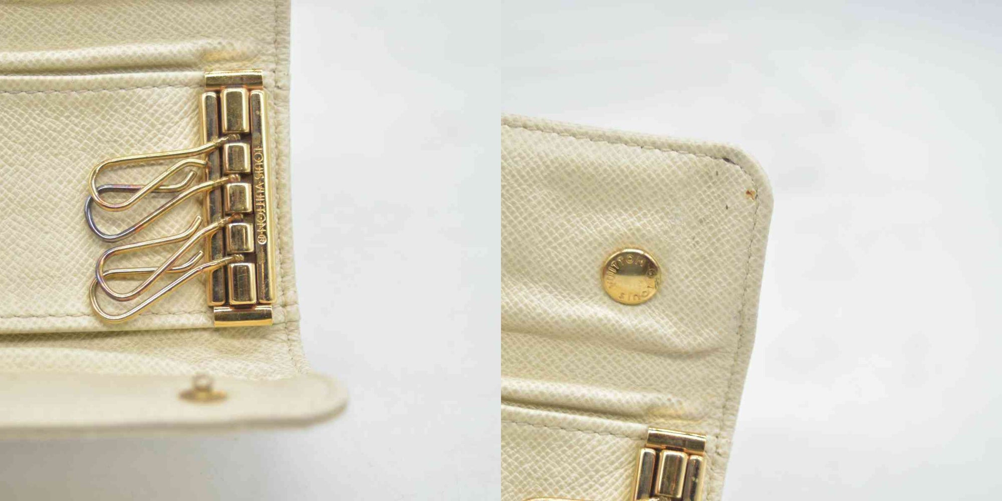 $250 LOUIS VUITTON Monogram Mini Lin 4 Key Holder CONSIGNMENT