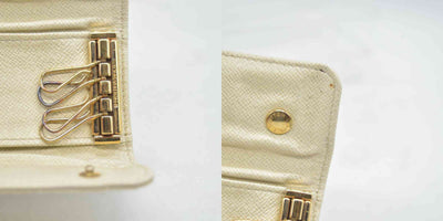 $250 LOUIS VUITTON Monogram Mini Lin 4 Key Holder CONSIGNMENT