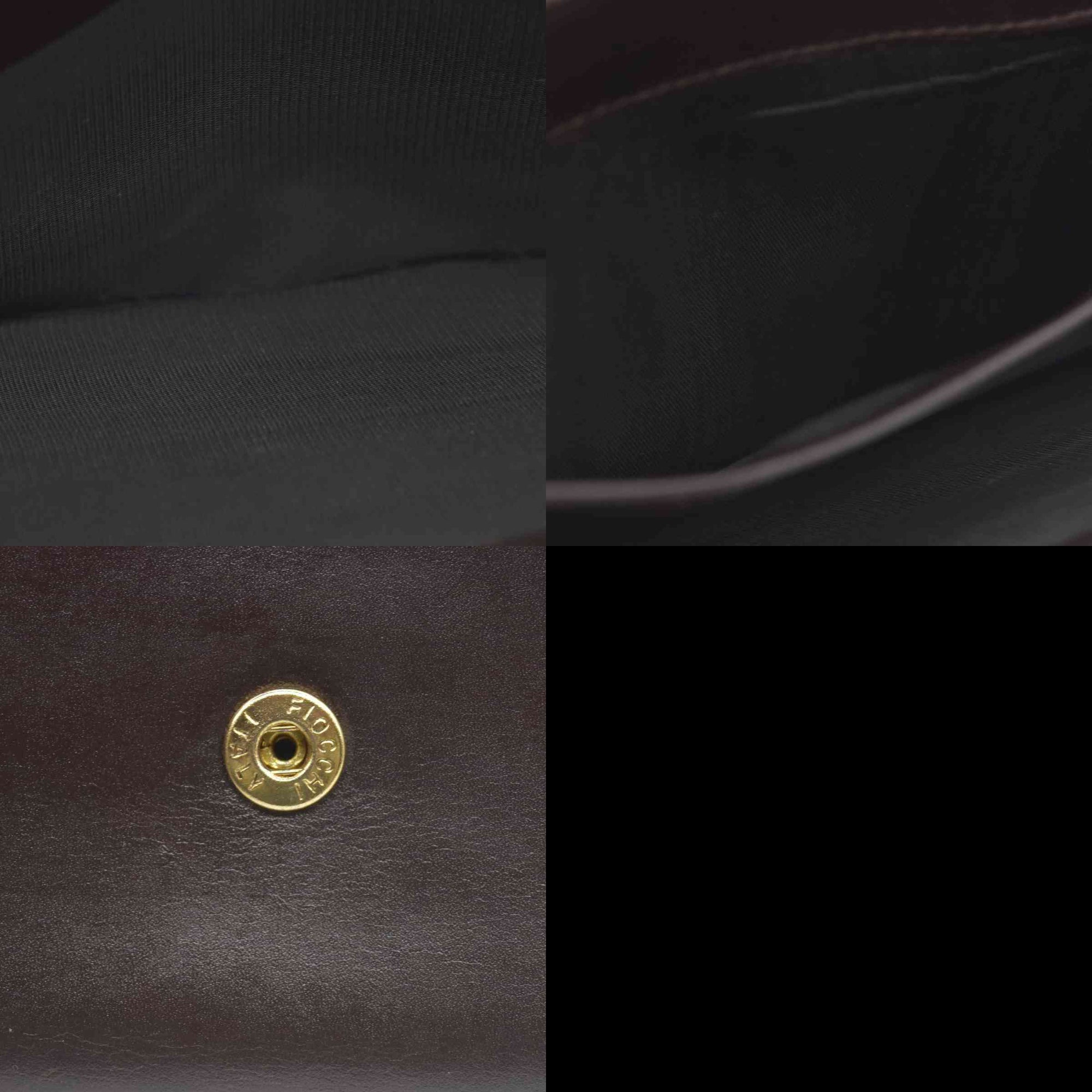 $990 Celine Vintage Bifold Kiss Lock Wallet Brown CONSIGNMENT