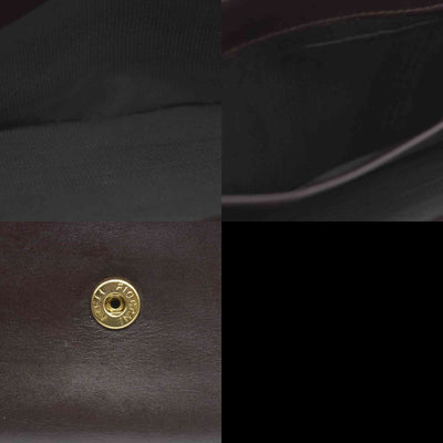 $990 Celine Vintage Bifold Kiss Lock Wallet Brown CONSIGNMENT