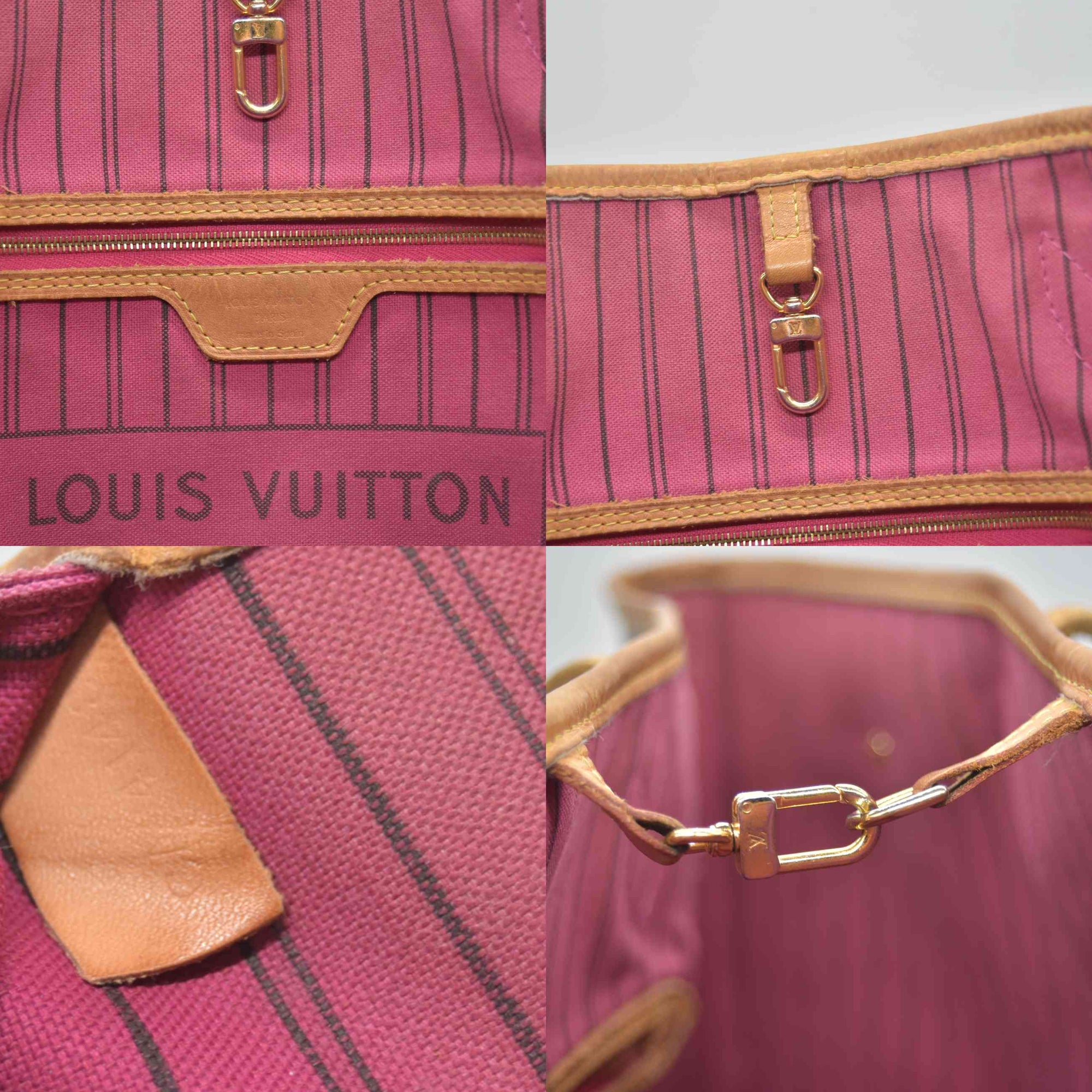$2240 2018 Louis Vuitton Monogram Neo Neverfull Fuchsia CA4148 10020162