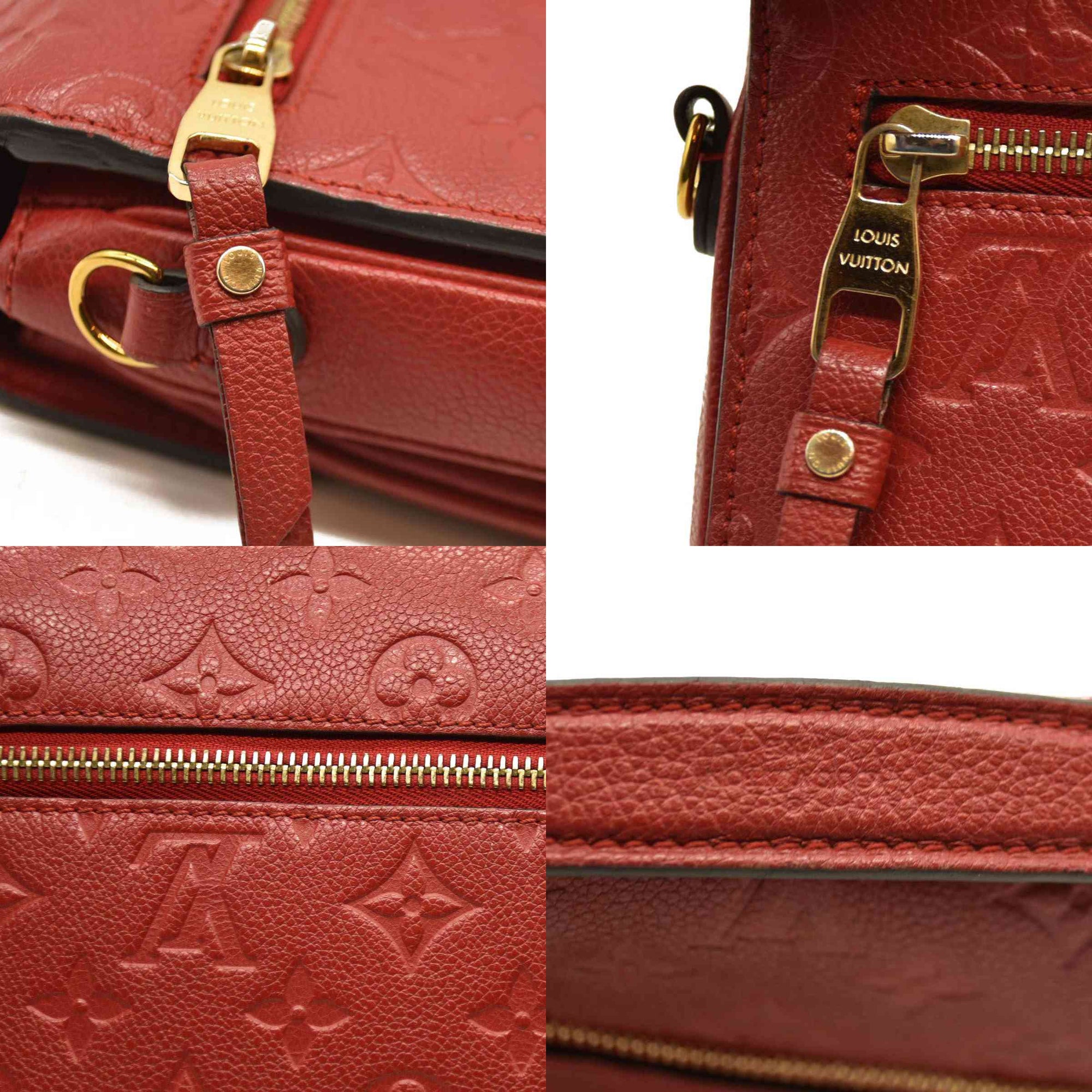 Louis Vuitton  Empreinte Pochette Metis Scarlet