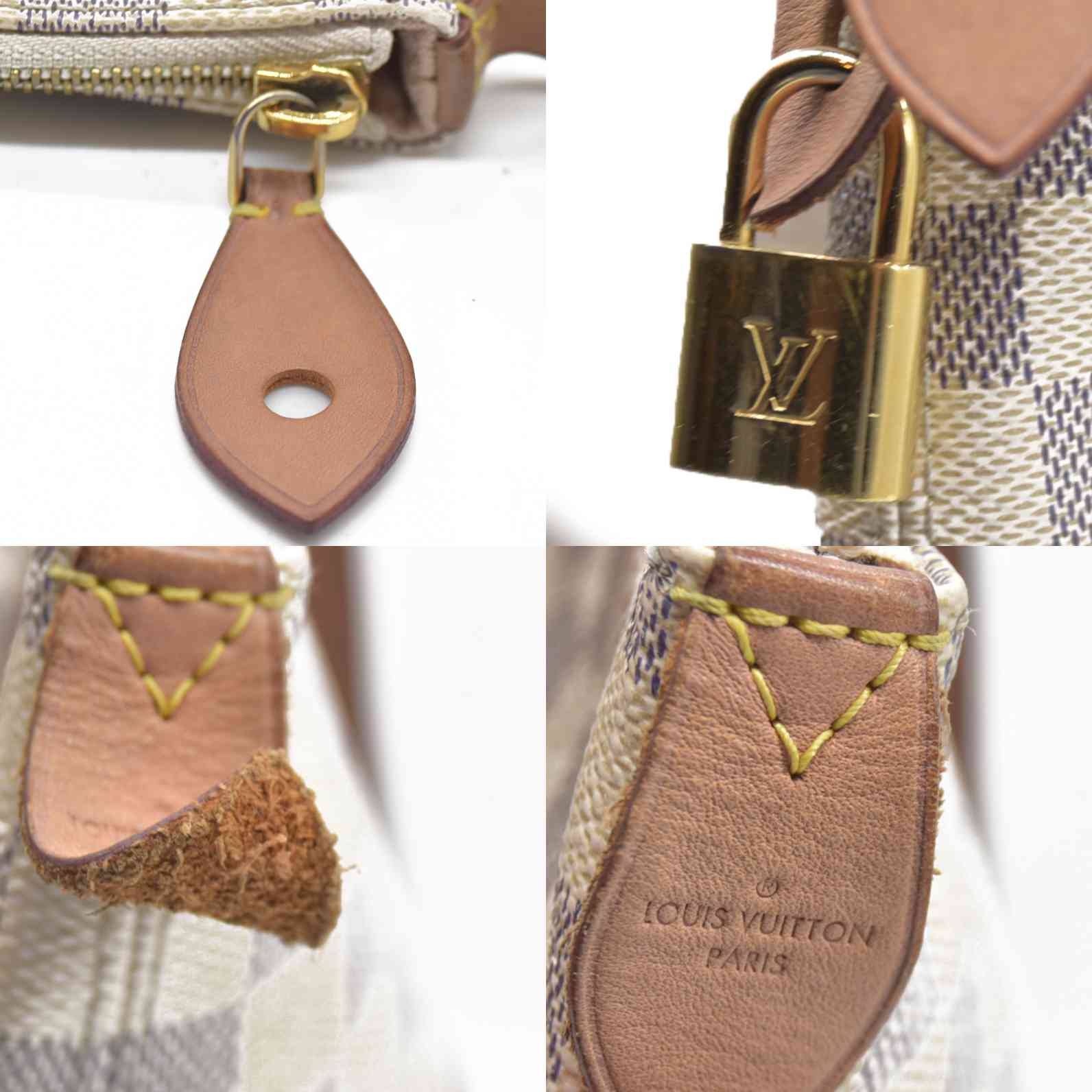 $1620 Louis Vuitton Damier Azur Iena MM FL4189 2019