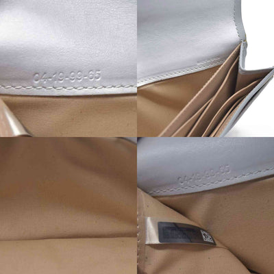 $495 Chloe Aby Padlock Leather Bifold Long Wallet