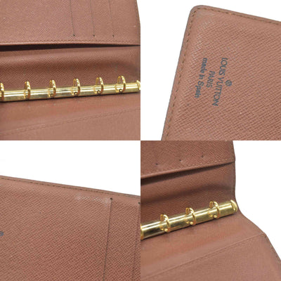 $505  Louis Vuitton Monogram Agenda PM Notebook Cover Brown CA0969