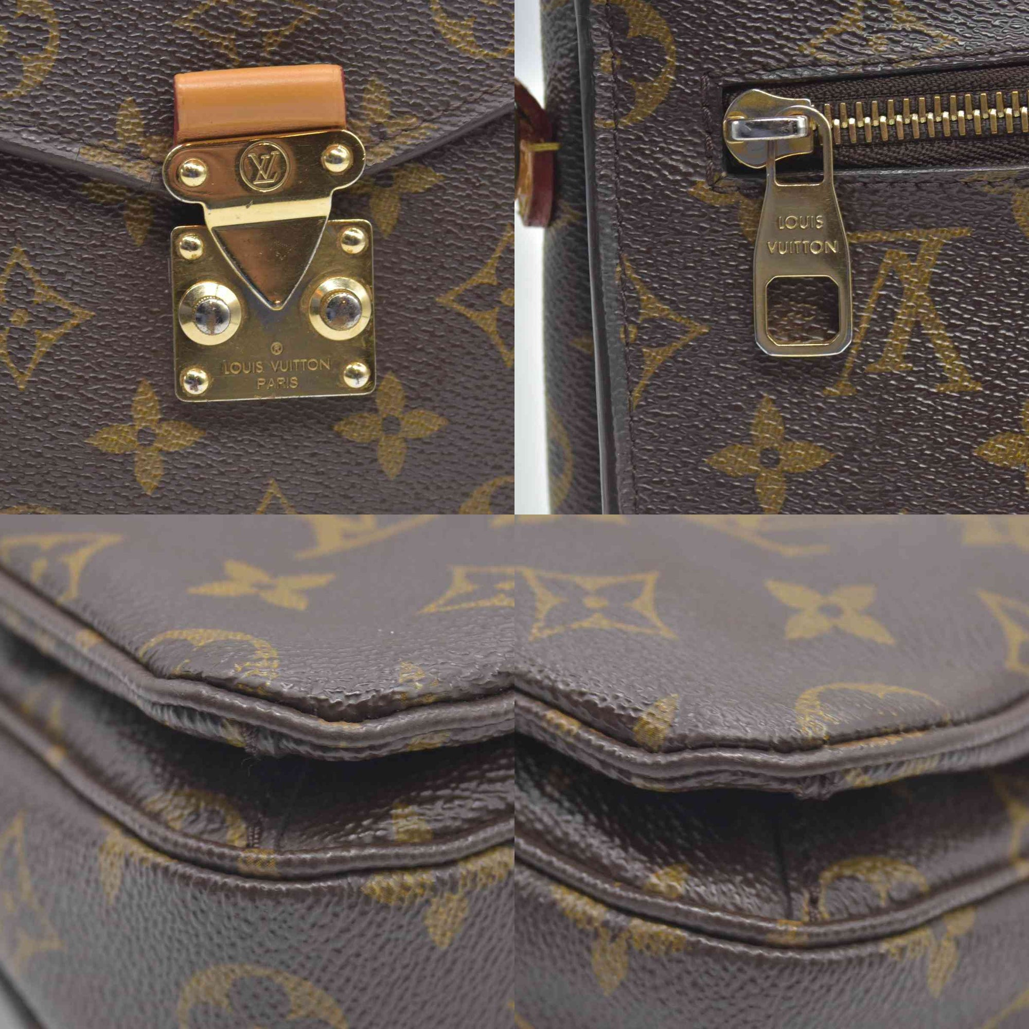 $2750 Louis Vuitton  Monogram Pochette Metis SR1137