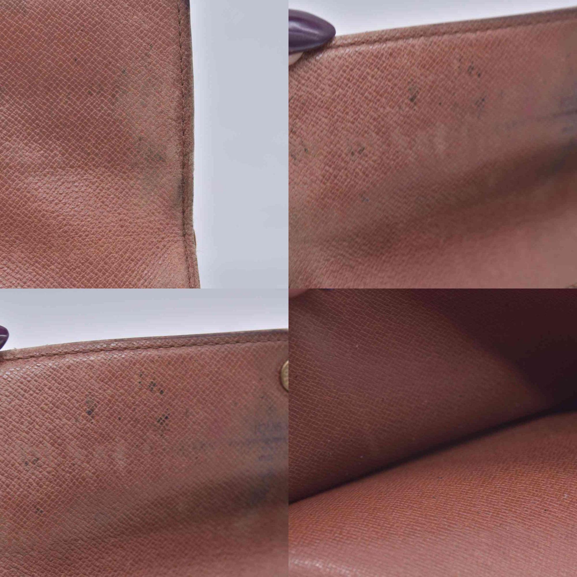 $720 LOUIS VUITTON Monogram Portefeuille International Wallet Brown CONSIGNMENT 10021580