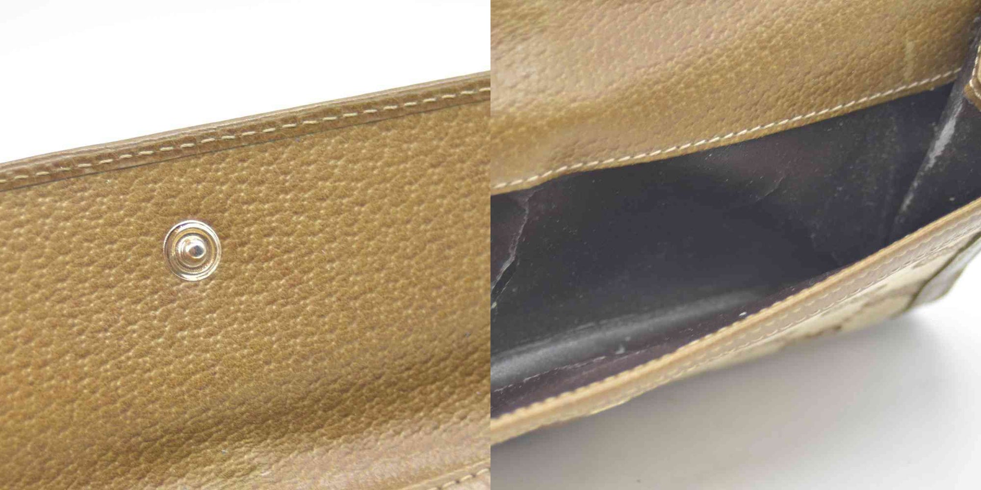 Gucci Jackie Piston Wallet in Sand Brown GG Canvas CONSIGNMENT