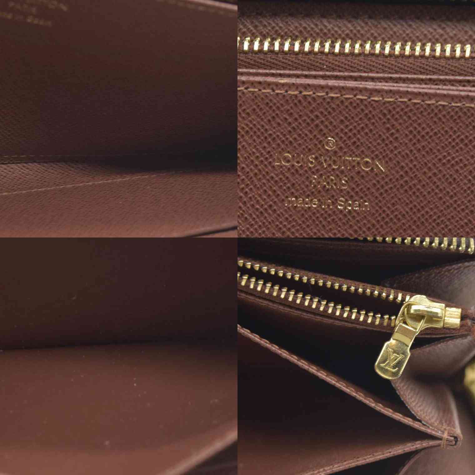 $915 Louis Vuitton  Monogram Zippy Wallet