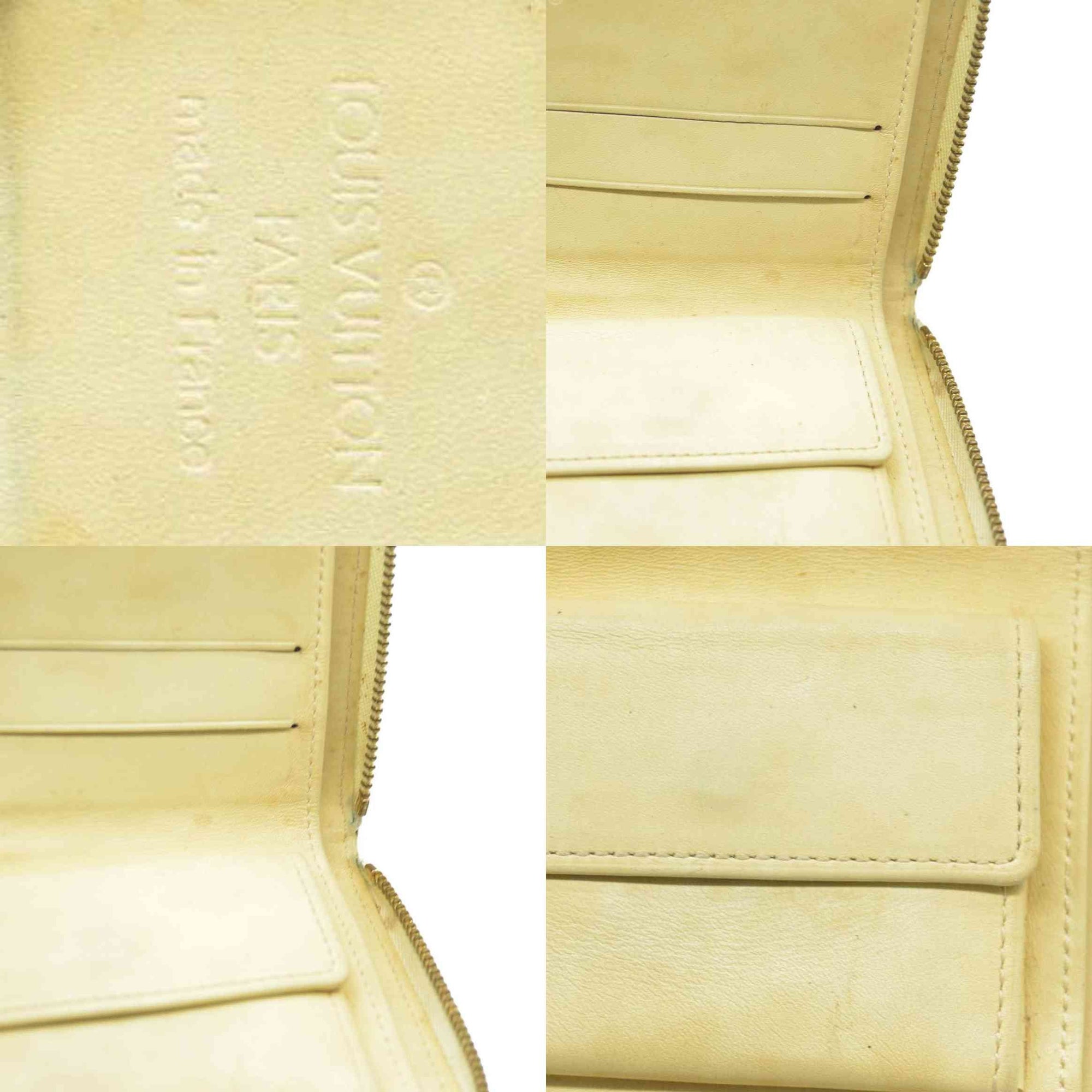 $490 Louis Vuitton Monogram Vernis Patent Leather Broom Zip Around Wallet MI0999
