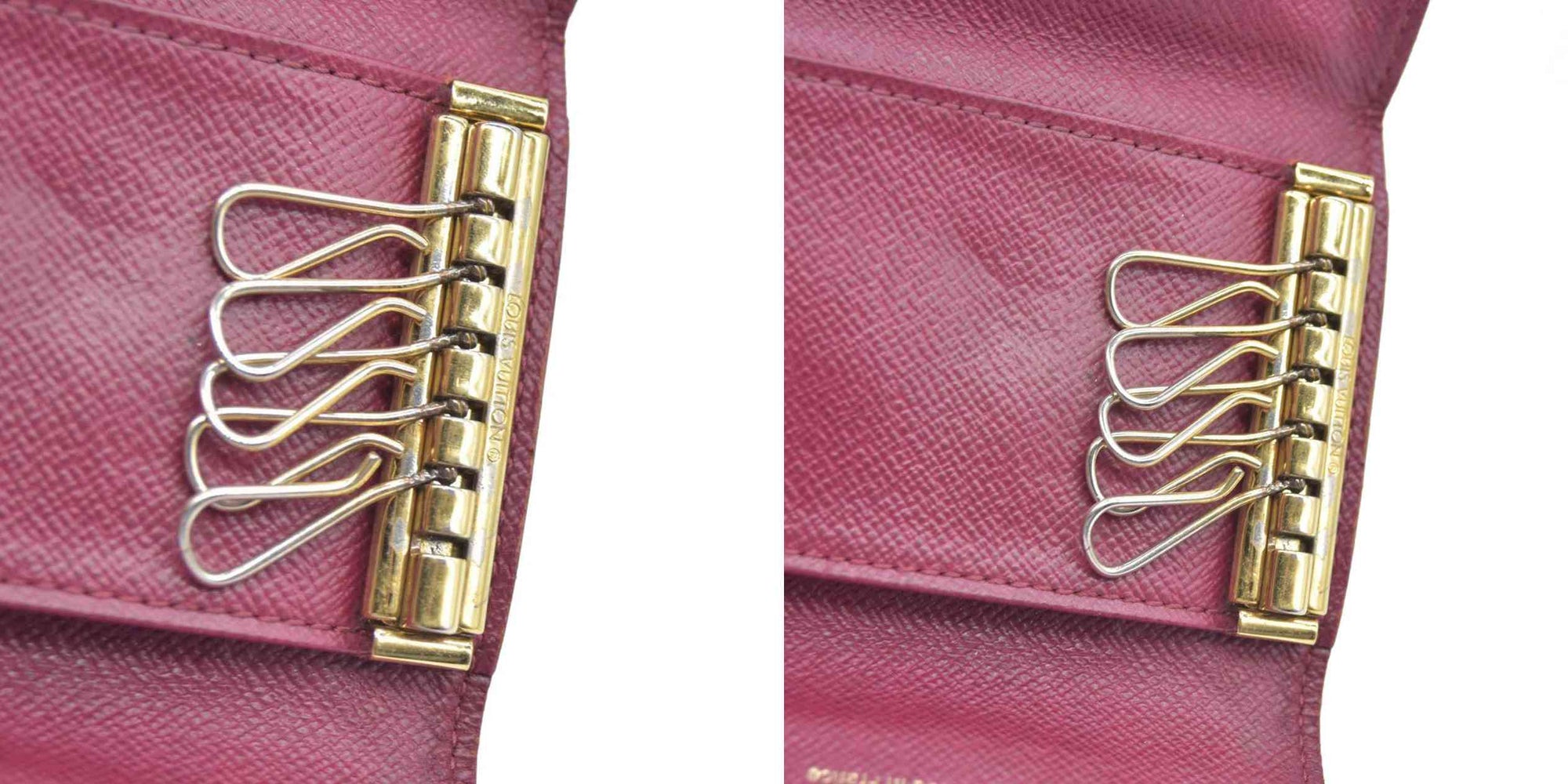 $345 LOUIS VUITTON Monogram Leather Multicles 6 Ring Key Case CT2154