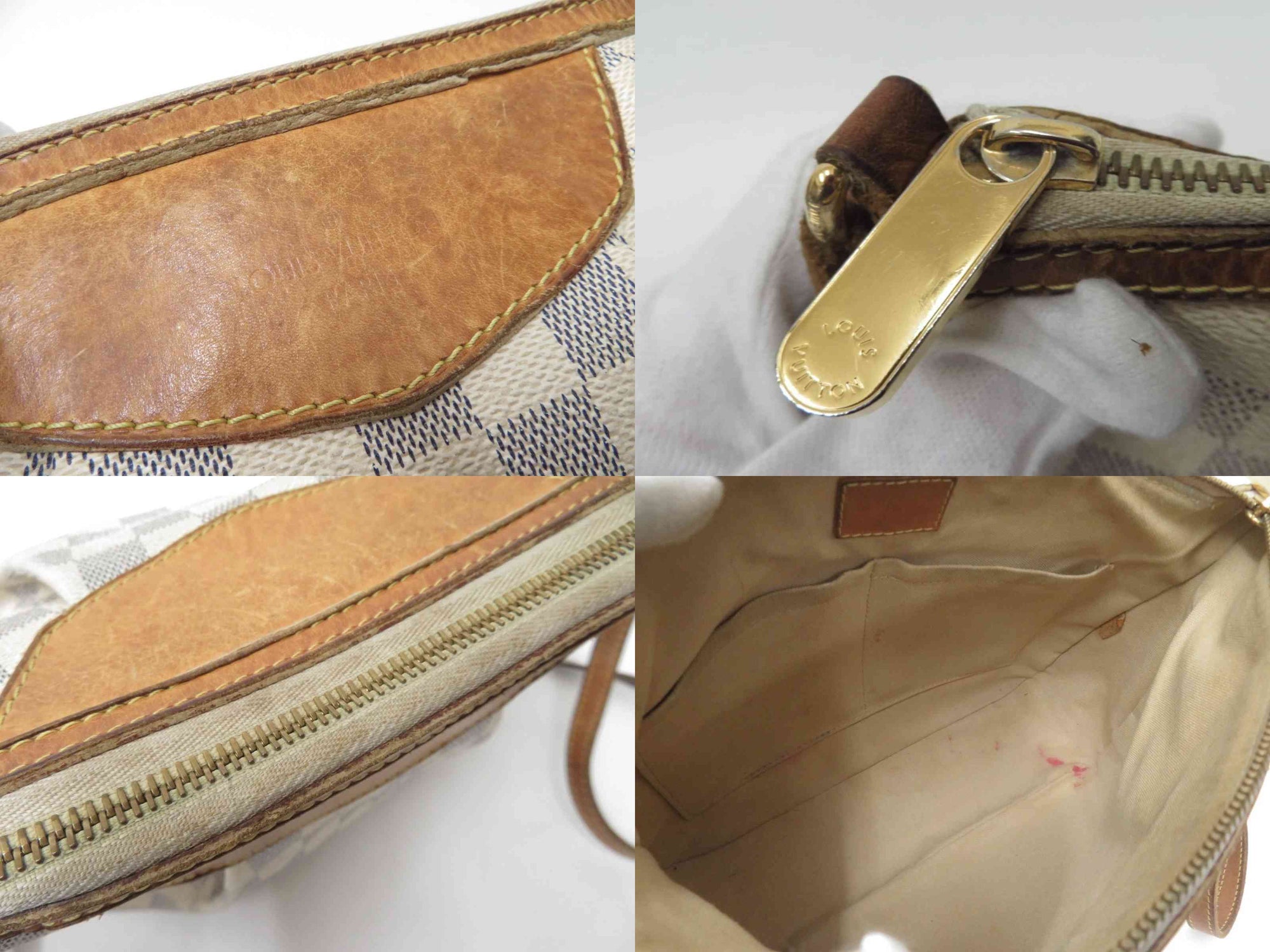 Authentic Louis Vuitton Damier Azur Siracusa PM Shoulder bag F#51011