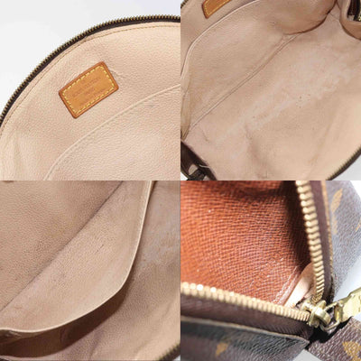 $620 2002 LOUIS VUITTON Monogram Trousse Demi Ronde TH0092