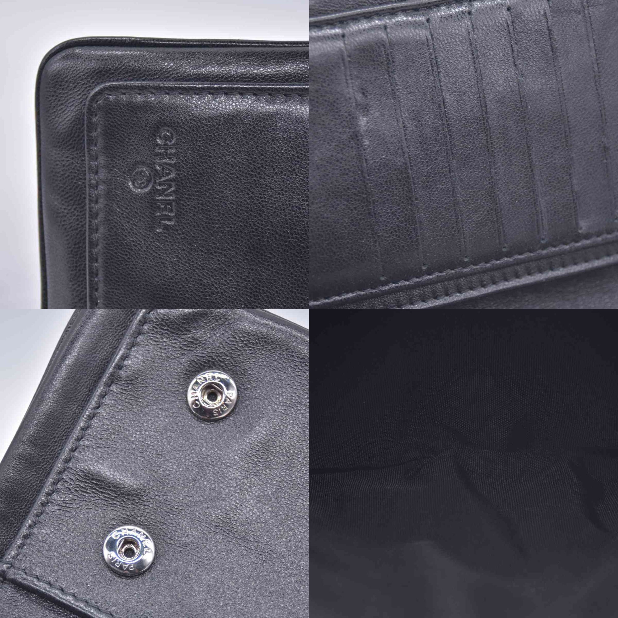 $1345 2013 Chanel  Sevruga Leather French Purse 18703978 CONSIGNMENT