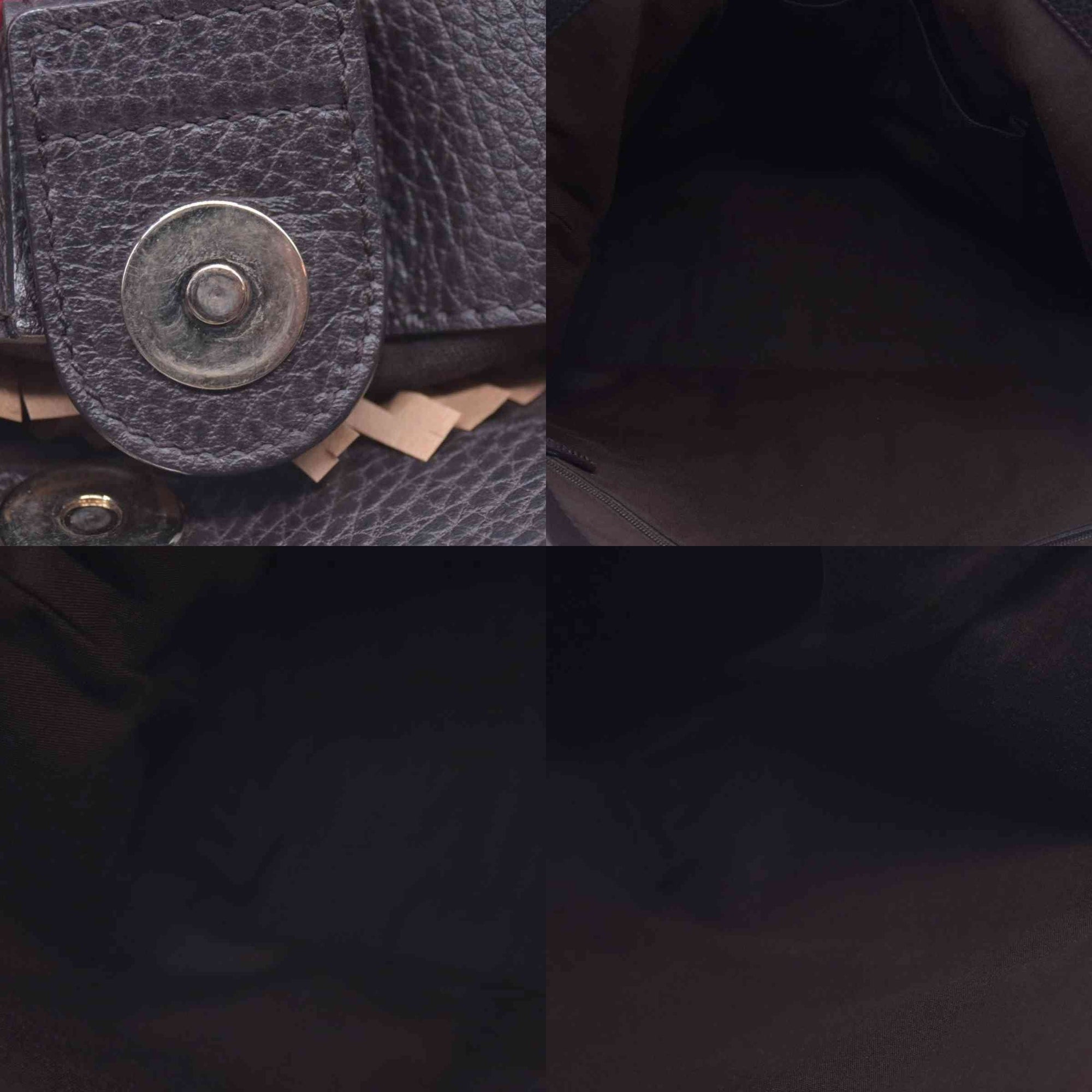 $1450 GUCCI GG Canvas Bamboo Ring Handle Tote Bag Brown CONSIGNMENT 10021346