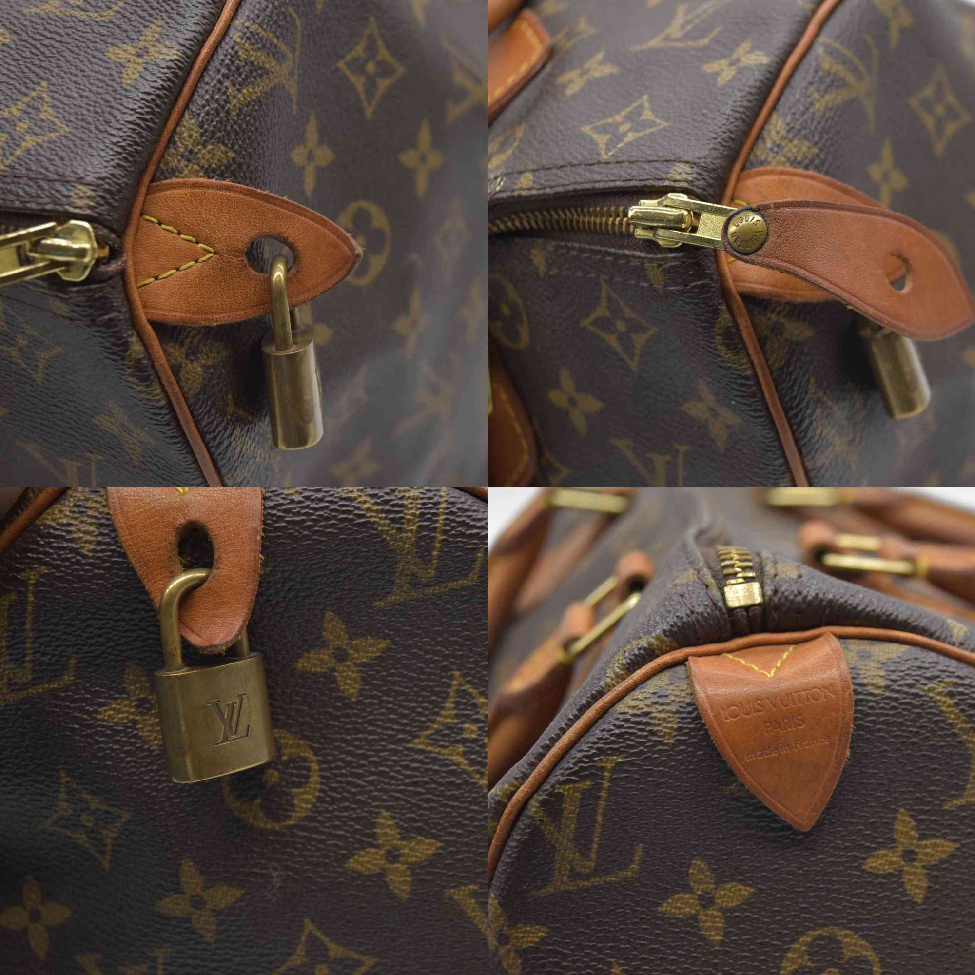 $1700 Louis Vuitton Monogram Speedy 35 TH0034
