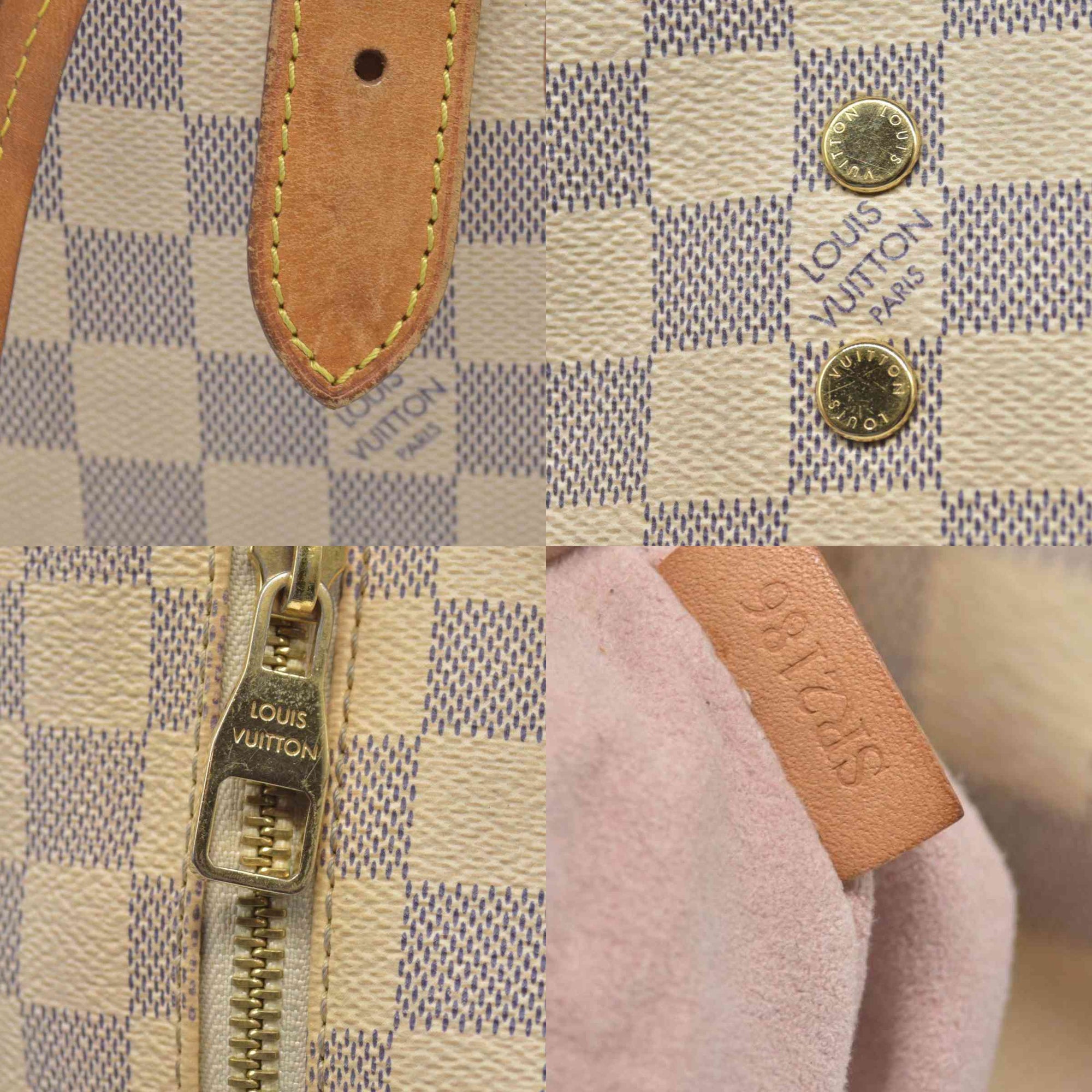 $2120 2016 Louis Vuitton Damier Azur Sperone Backpack SR2186