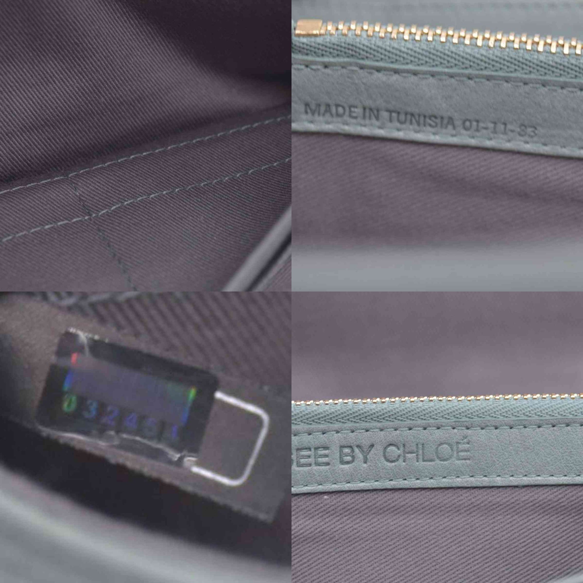 $295 2005 Chloe Bifold Teal Leather Wallet CONSIGNMENT 10020939