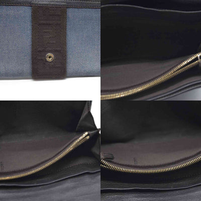 $545 Fendi Women's Wallet Jeans  Calf color leather