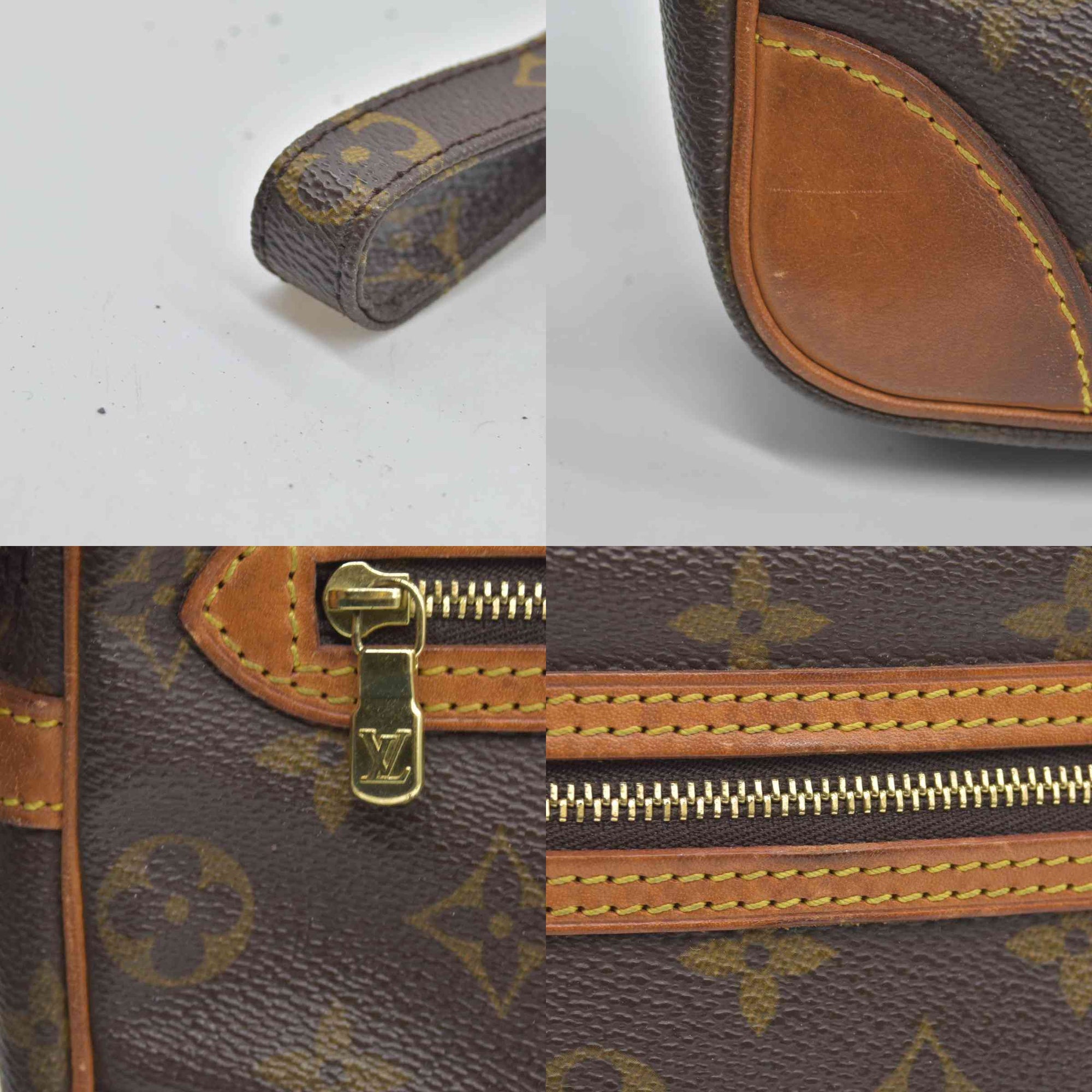 $690 LOUIS VUITTON Monogram Marly Dragonne GM Clutch Bag
