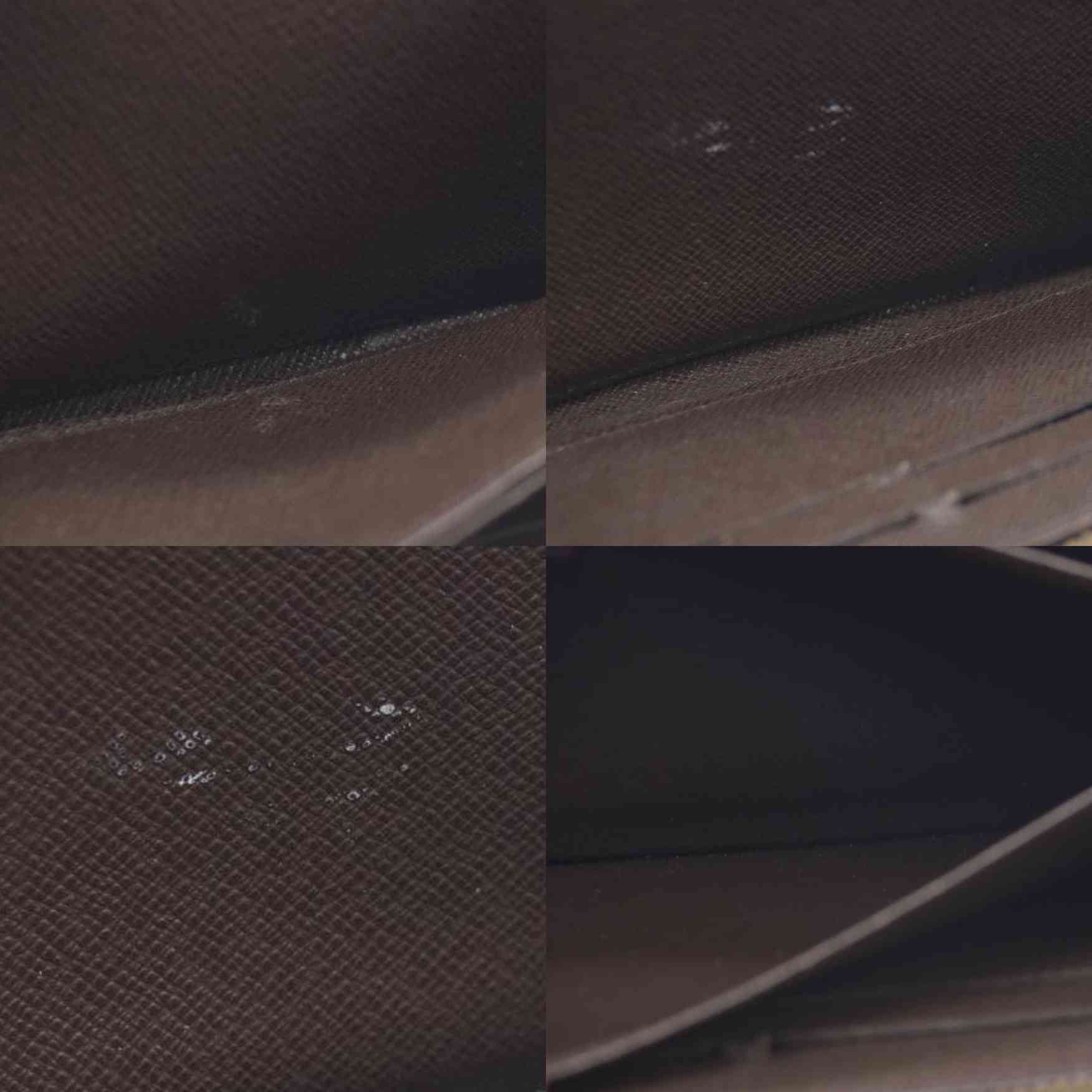 AUCTION $1060 Louis Vuitton Damier Zippy Zip Around Organizer Long Wallet Brown